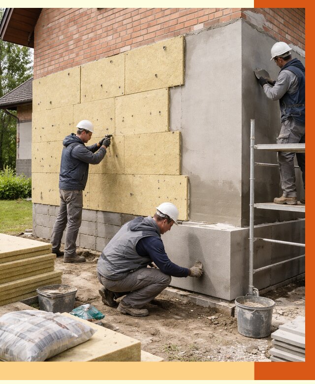 Утепление частного дома в Кропоткине под ключ от 8144 руб/м2 — недорого | ТепломастерКрп