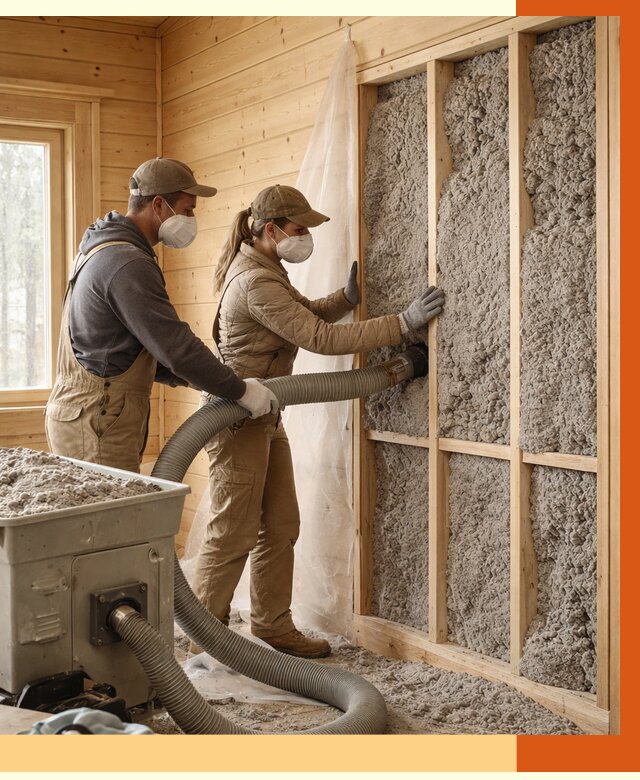 Утепление дачного дома эковатой в Кропоткине от 1575 руб./м2 — комплексно, ТепломастерКрп