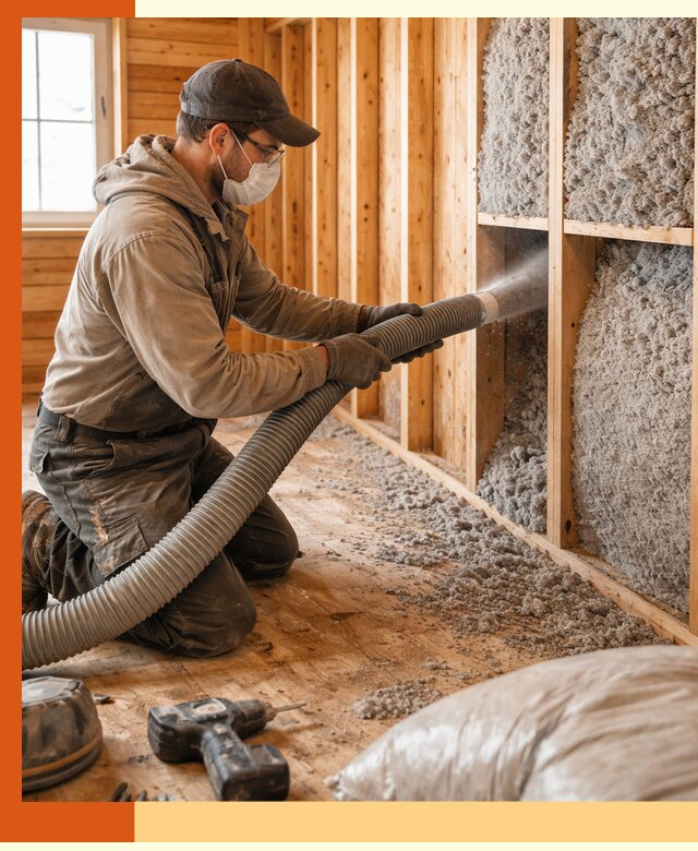 Утепление дачного дома эковатой в Кропоткине — быстро и надёжно