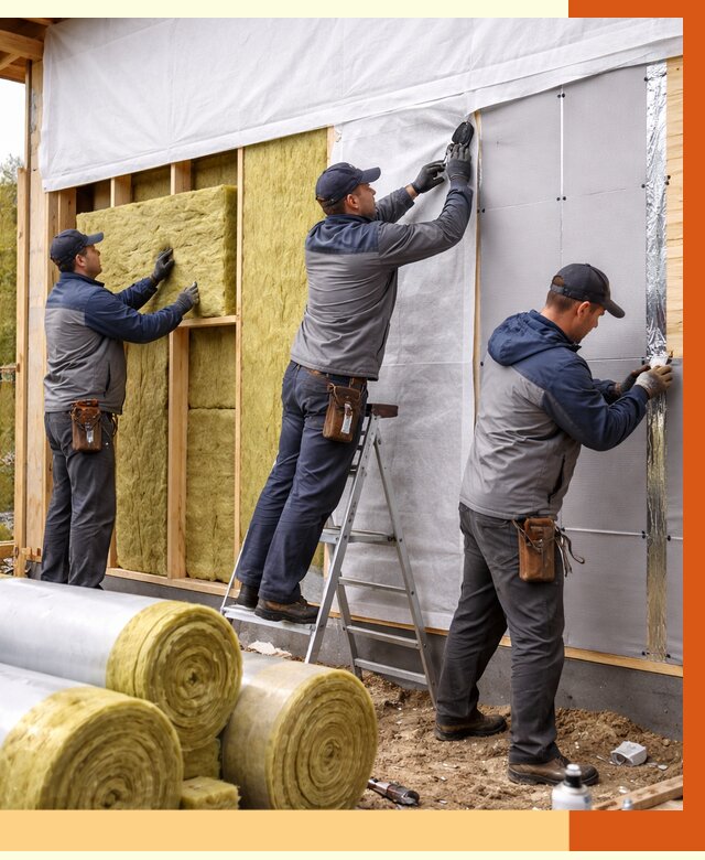 Утепление каркасного дома в Кропоткине от 4561 руб./м2 — профессионально | ТепломастерКрп