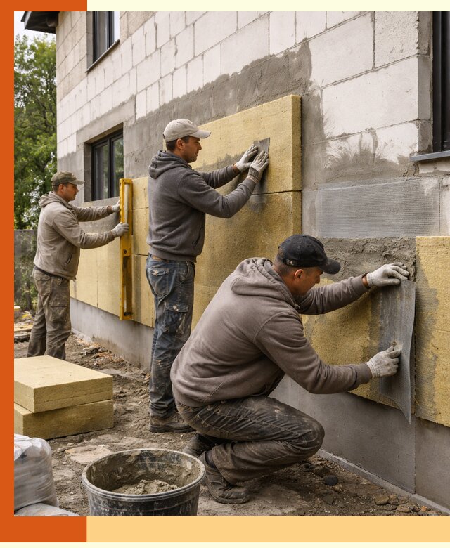 Утепление дома из газобетона в Кропоткине качественно и долговечно