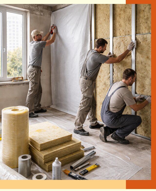 Утепление квартиры в Кропоткине от 4887 руб/м2 — утеплить квартиру изнутри и снаружи | ТепломастерКрп