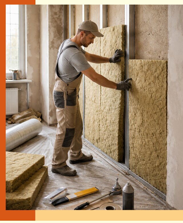 Утепление квартиры в Кропоткине — комплексная теплоизоляция стен и полов