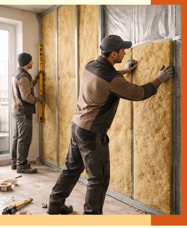 Утепление квартиры изнутри в Кропоткине от 4724 руб. за м2 | Проф. работы ТепломастерКрп