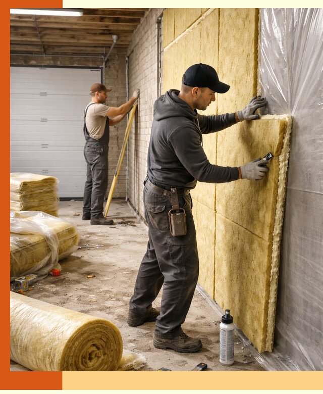 Утепление гаража под ключ в Кропоткине — все виды теплоизоляции