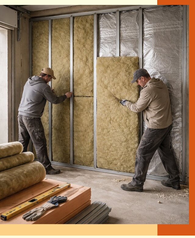 Утепление гаража изнутри в Кропоткине от 8144 руб/м2 — работы и цена | ТепломастерКрп