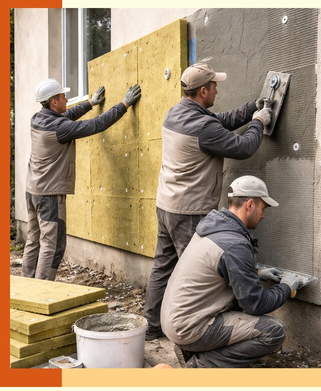 Утепление фасада под штукатурку в Кропоткине — энергоэффективная технология