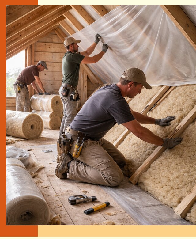 Утепление крыши изнутри в Кропоткине: профессионально и надежно