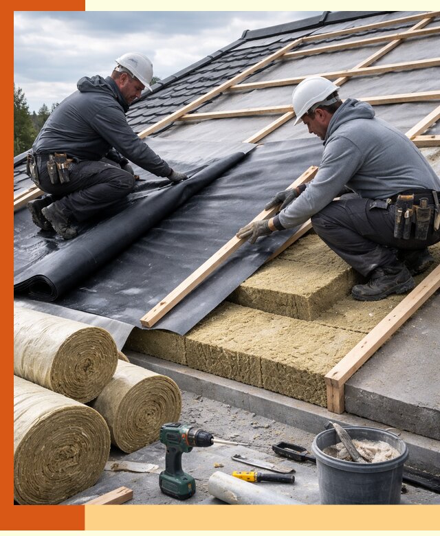 Утепление крыши снаружи в Кропоткине: профессиональная теплоизоляция