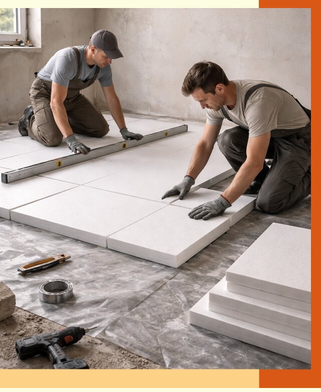 Утепление бетонного пола в Кропоткине от 2715 руб/м2 — монтаж и цена | ТепломастерКрп