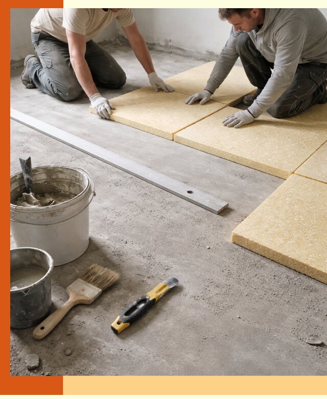 Утепление бетонного пола в Кропоткине профессионально и недорого