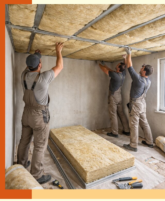 Утепление потолка в Кропоткине — тепло и без сквозняков