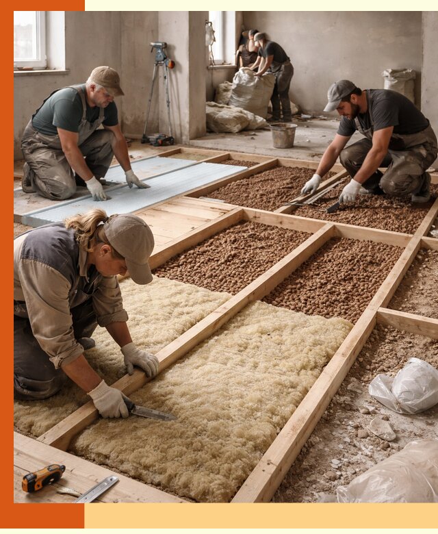 Утепление перекрытий жилых и промышленных зданий в Кропоткине