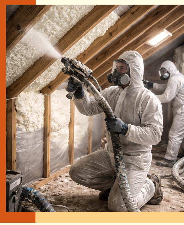 Утепление чердака пенополиуретаном (ППУ) в Кропоткине