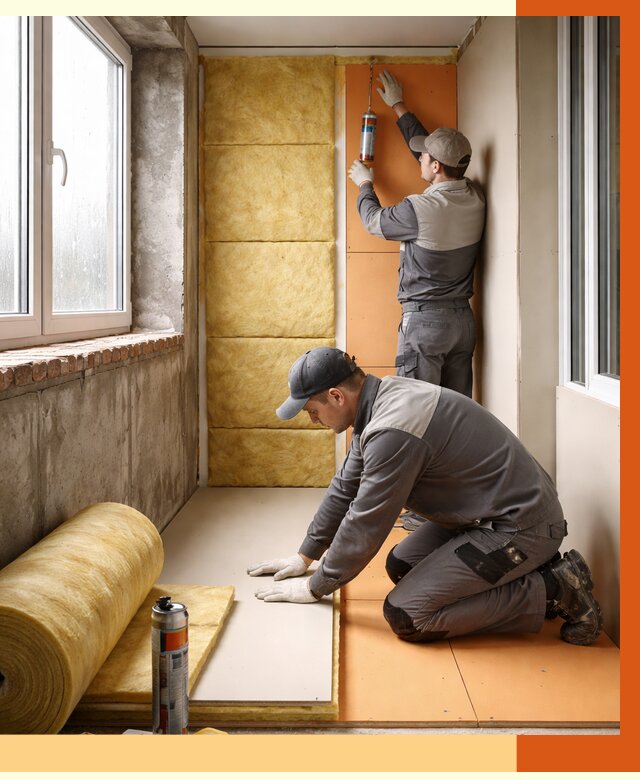 Утепление лоджии под ключ в Кропоткине от 7058 руб/м2 — комплексное решение | ТепломастерКрп