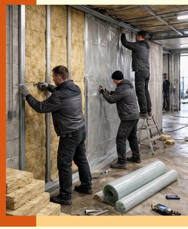 Профессиональное утепление автомойки в Кропоткине для любого типа помещений