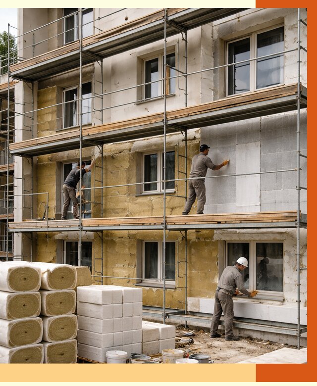 Утепление гостиницы в Кропоткине от 7818 руб./м2 — комплексно, ППУ, под ключ | ТепломастерКрп