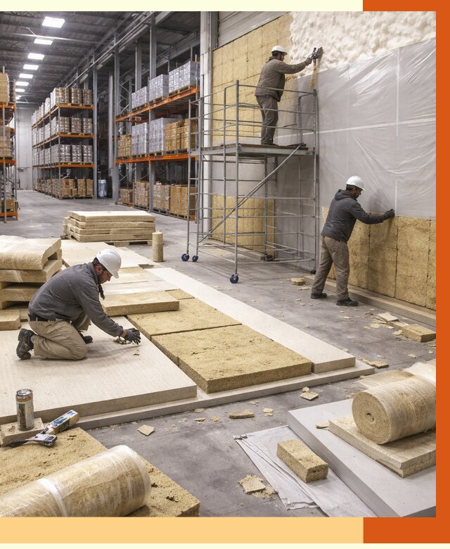 Утепление складского терминала в Кропоткине от 8144 руб./м² под ключ | ТепломастерКрп