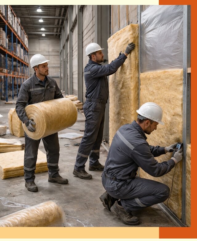 Утепление логистического центра в Кропоткине от 4887 руб/м² под ключ | ТепломастерКрп