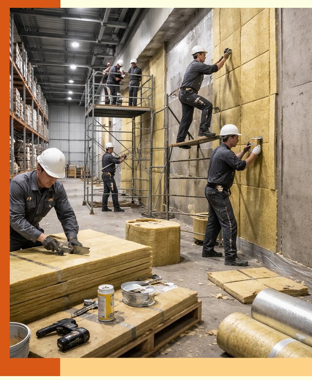 Утепление логистического центра в Кропоткине качественно и экономично