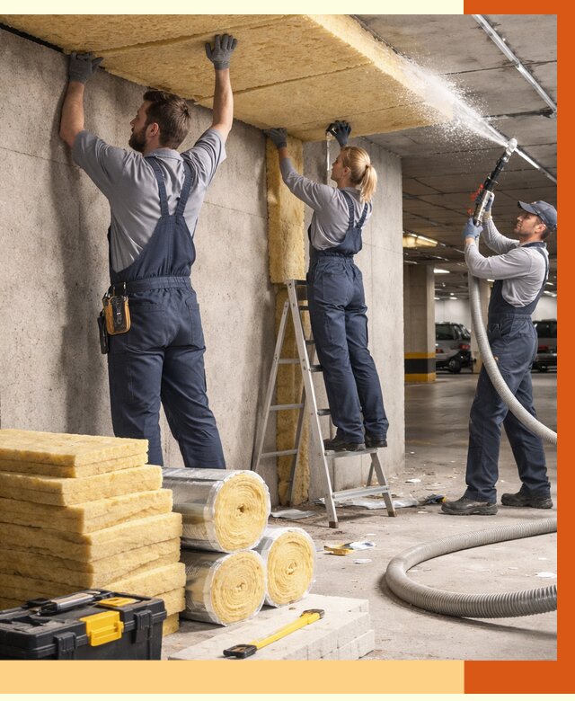 Утепление паркинга в Кропоткине от 7384 руб./м2 — работы под ключ | ТепломастерКрп