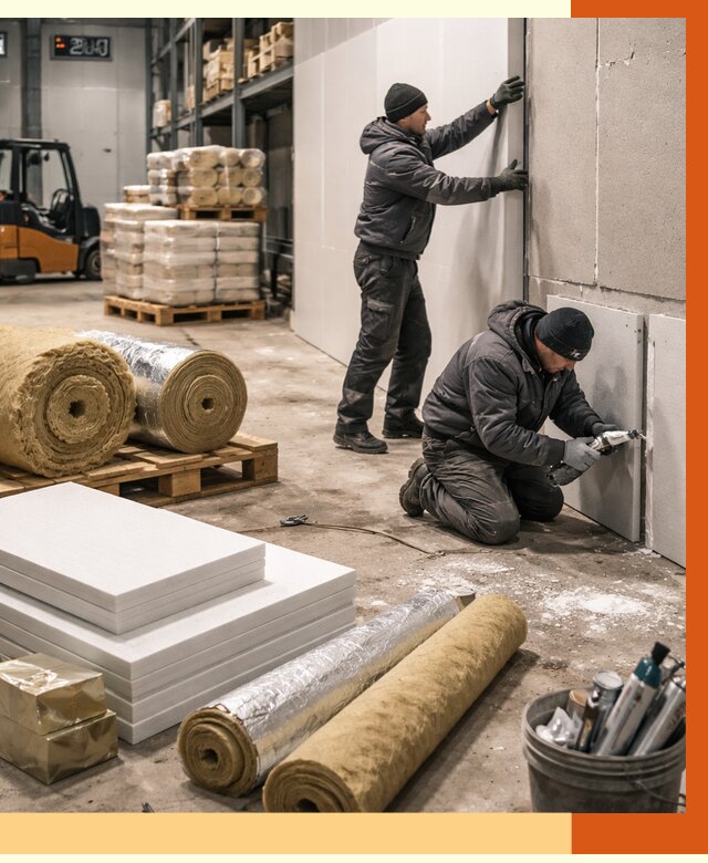 Утепление холодного склада в Кропоткине от 9230 руб/м2 — комплексное под ключ | ТепломастерКрп