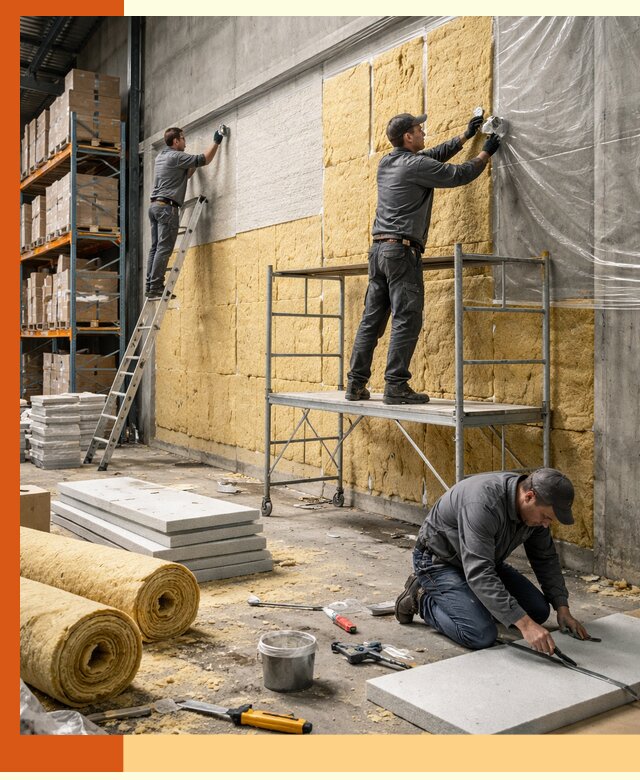 Утепление холодного склада под ключ в Кропоткине