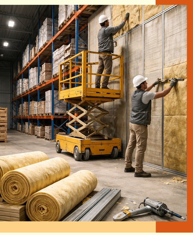 Утепление торгового склада в Кропоткине от 3475 руб/м2 — комплексно и под ключ | ТепломастерКрп