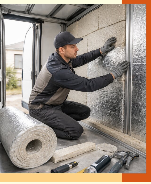 Утепление фургона рефрижератора в Кропоткине от 13574 руб./м² под ключ | ТепломастерКрп