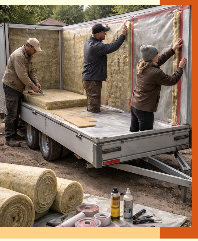 Утепление прицепа в Кропоткине под ключ от 13574 руб. — комплекс от ТепломастерКрп