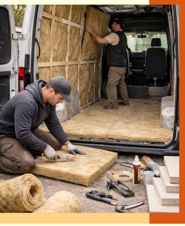 Утепление кемпера в Кропоткине под ключ от 13031 руб. — профессионально | ТепломастерКрп