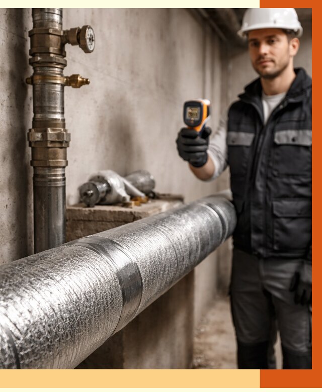 Утепление труб водоснабжения в Кропоткине от 9230 руб. за м² — услуги ТепломастерКрп