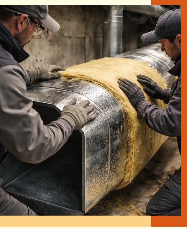 Утепление воздуховодов в Кропоткине от 4561 руб. — теплоизоляция вентиляции | ТепломастерКрп