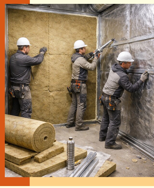 Утепление венткамеры в Кропоткине — качественная теплоизоляция и шумопоглощение