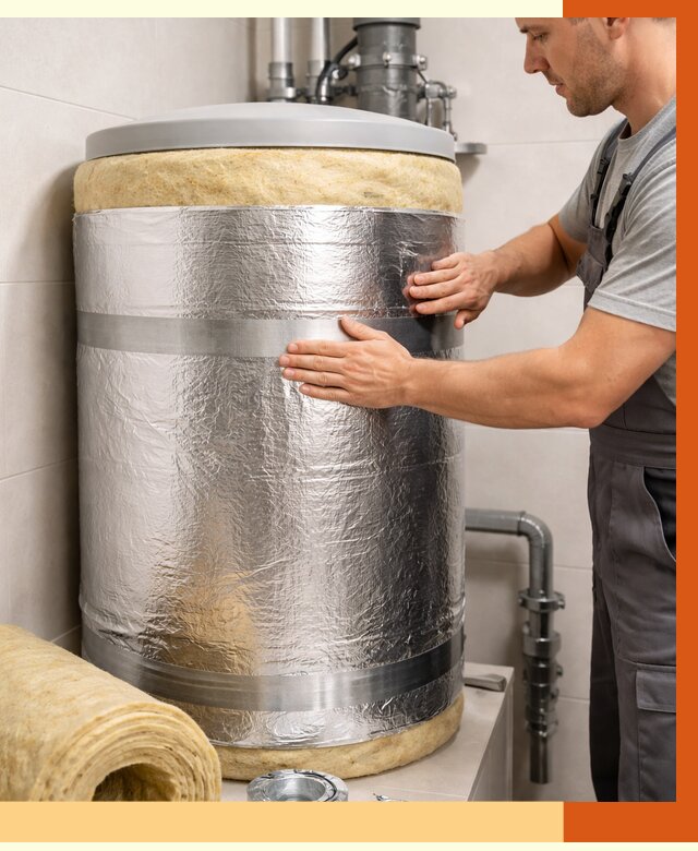 Утепление бойлера в Кропоткине от 4887 руб. под ключ | Утепление ППУ | ТепломастерКрп