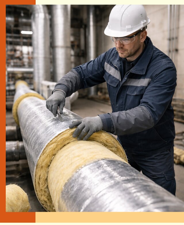 Утепление технологического оборудования и заводских установок в Кропоткине