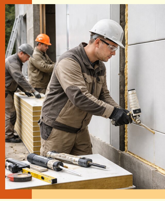 Утепление сэндвич-панелей пенополиуретаном в Кропоткине