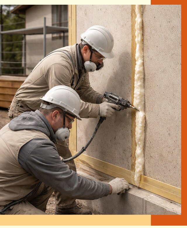 Утепление сип панелей ППУ в Кропоткине от 5212 руб. под ключ | ТепломастерКрп