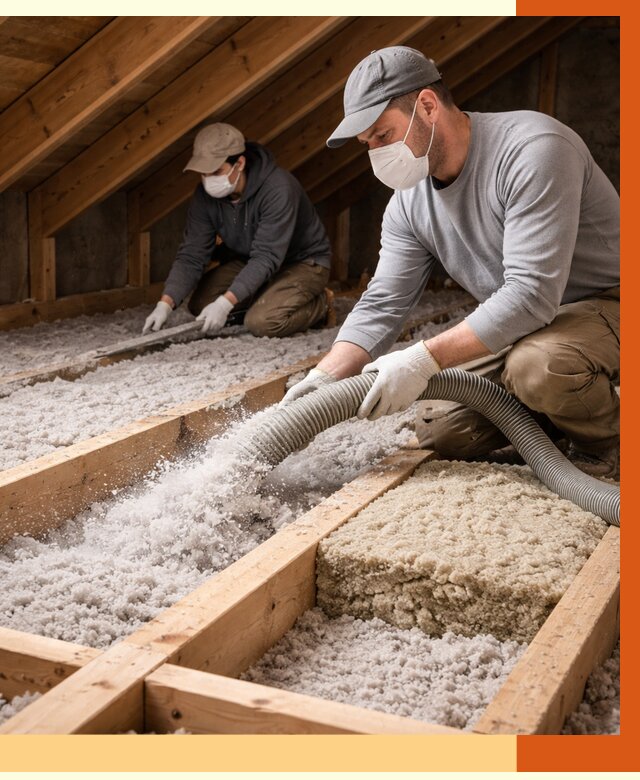 Заполнение полостей чердачного перекрытия в Кропоткине от 4887 руб. | ТепломастерКрп