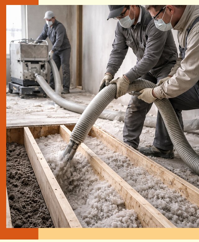 Заполнение полостей межэтажного перекрытия в Кропоткине эффективно и герметично