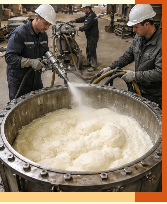 Заливка ППУ в емкости в Кропоткине от 7873 руб. — утепление емкости под ключ | ТепломастерКрп