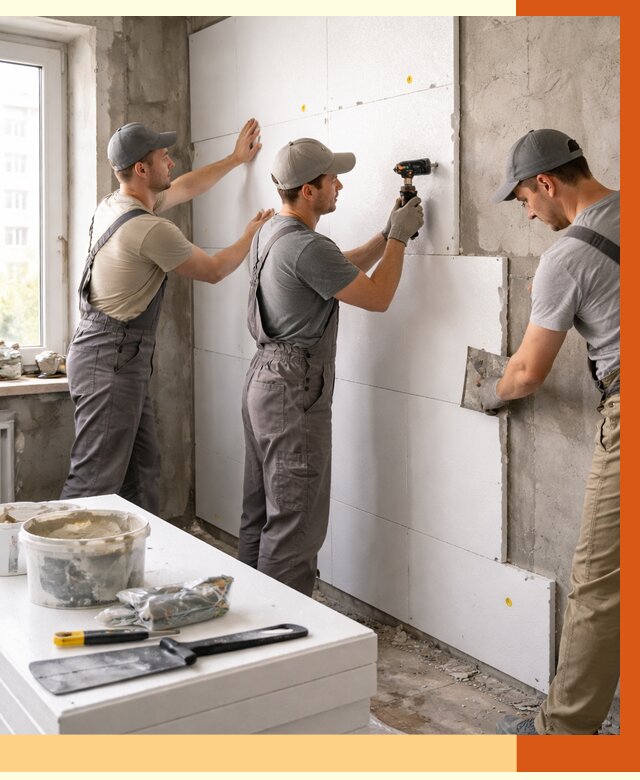 Утепление пенопластом домов и стен в Кропоткине от 2009 руб. — ТепломастерКрп