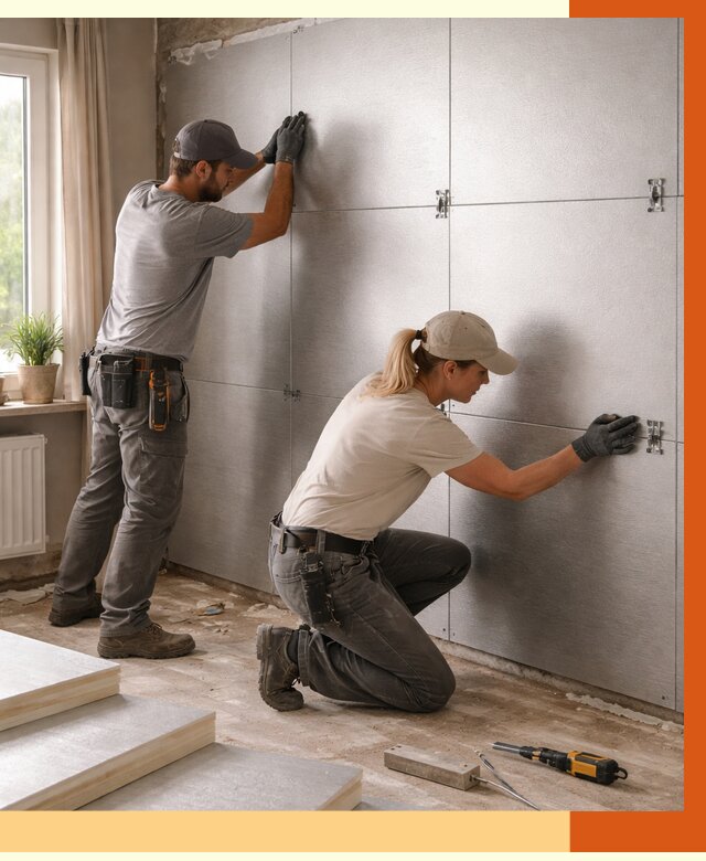 Утепление PIR панелями в Кропоткине от 4561 руб. под ключ | ТепломастерКрп