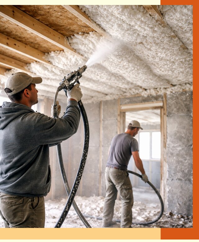 Утепление пеноизолом в Кропоткине от 1737 руб./м2 под ключ | ТепломастерКрп