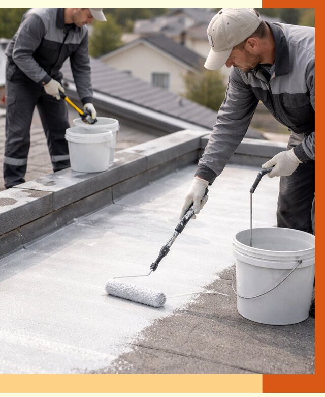 Утепление кровли жидкой теплоизоляцией в Кропоткине от 2335 руб./м2 | ТепломастерКрп