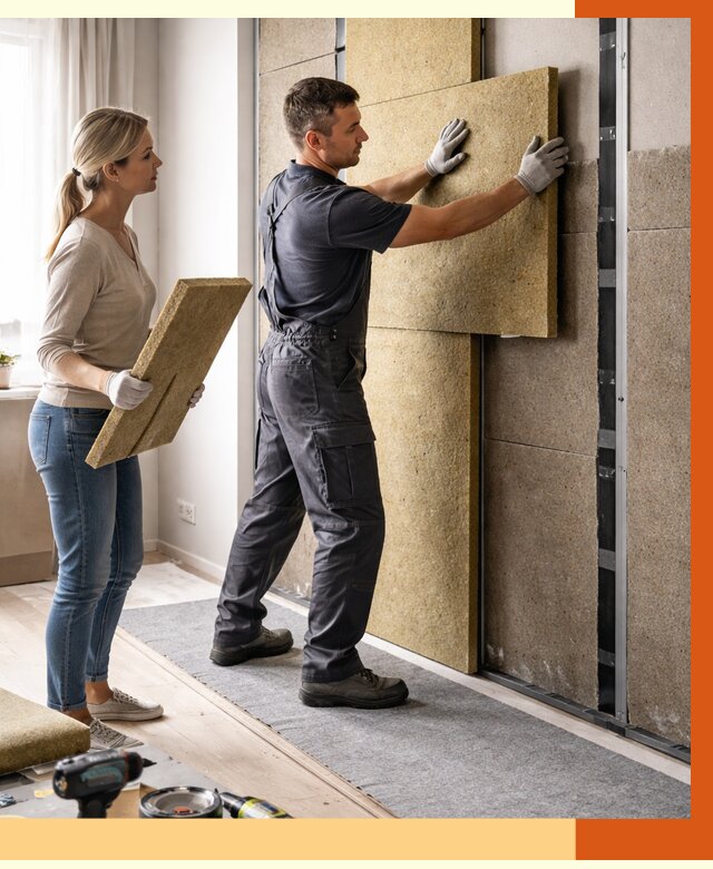 Профессиональная шумоизоляция квартиры в Кропоткине от 8144 руб. за м2 | ТепломастерКрп