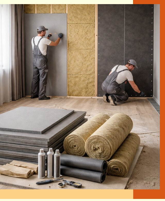 Шумоизоляция дома в Кропоткине от 4887 руб/м2 — комплексная звукоизоляция под ключ | ТепломастерКрп