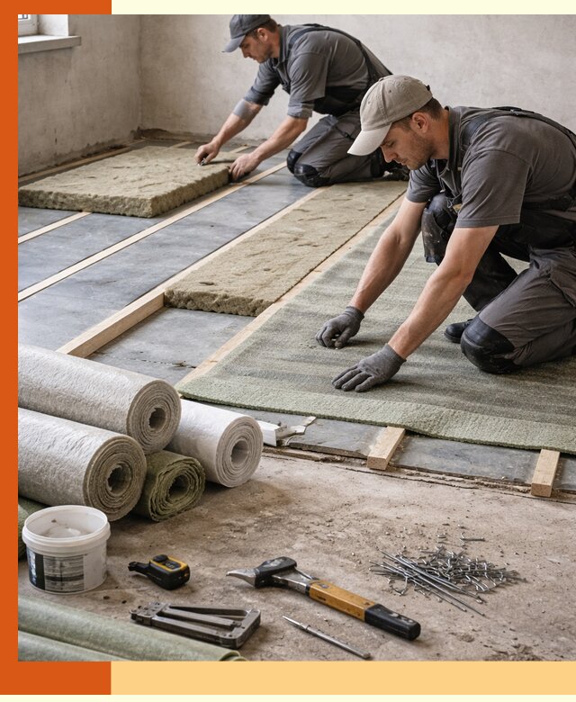 Шумоизоляция пола в Кропоткине — профессиональная звукоизоляция помещений