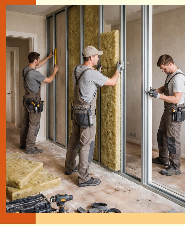 Шумоизоляция межкомнатных перегородок в Кропоткине эффективно и надёжно