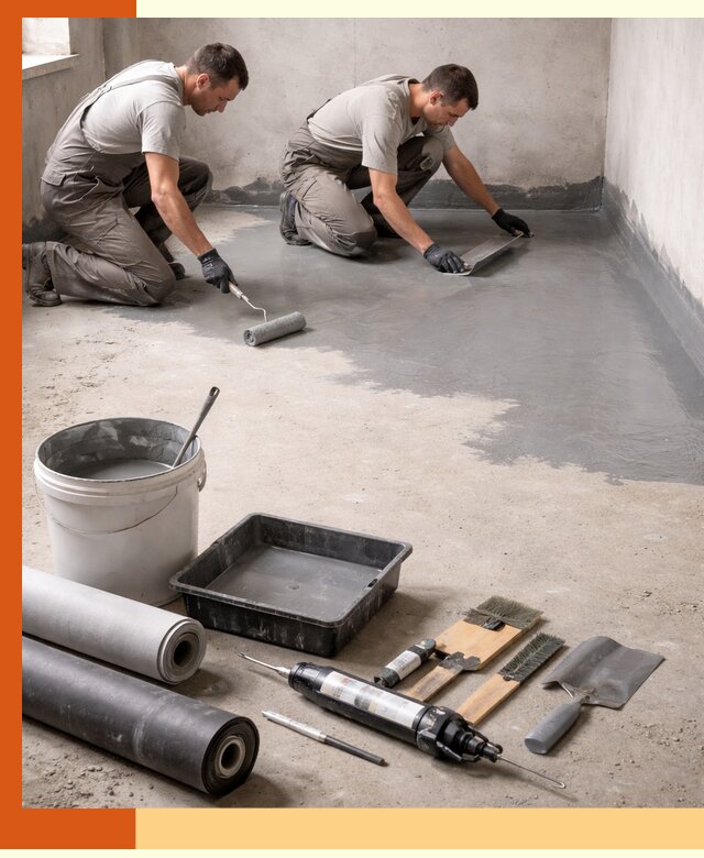 Гидроизоляция пола в Кропоткине — надежная защита от влаги и протечек